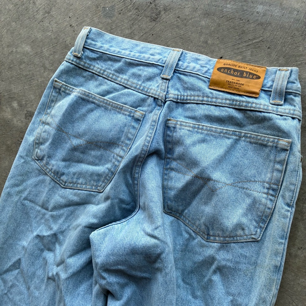 Y2K Anchor Blue Baggy Jeans - Picture 5 of 7